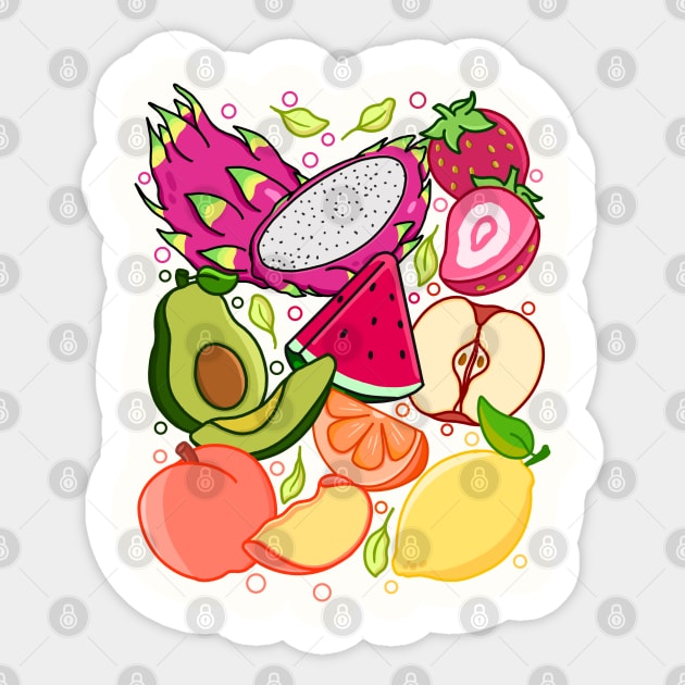 Fruit Fruit Fruit Sticker by Tebscooler